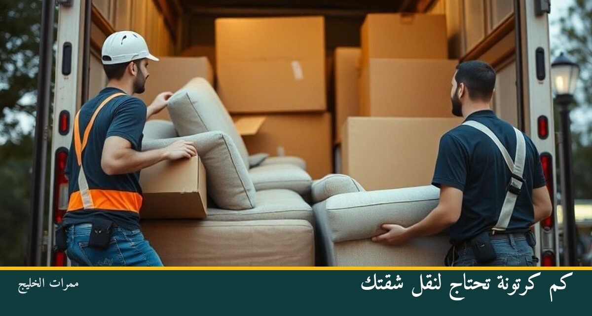 كم كرتونة تحتاج لنقل شقتك